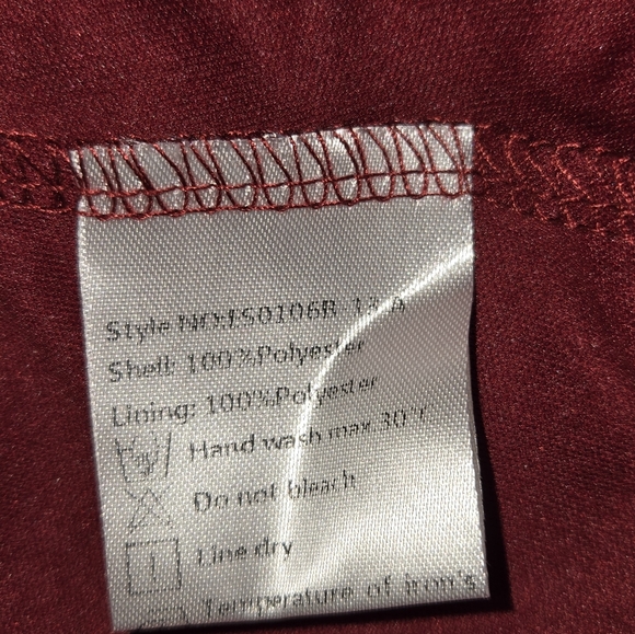 New! Ever Pretty Raccolta Carta Evening Gown Bridesmaid Dress Burgundy Size 24US - Picture 14 of 15